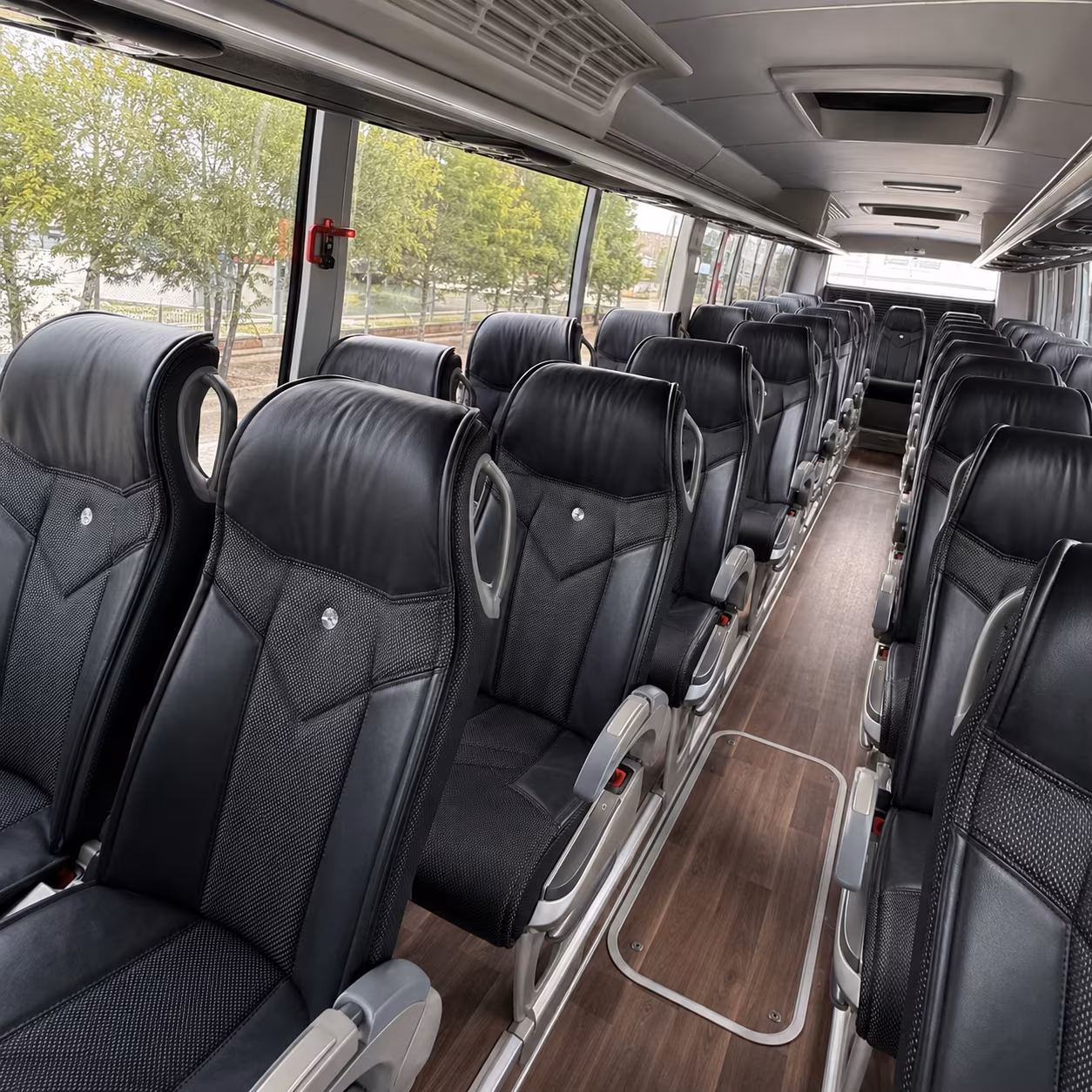 woodbridge charter bus inside