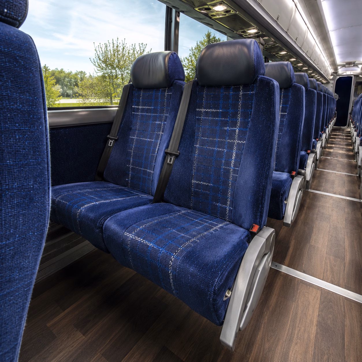 woodbridge charter bus services inside