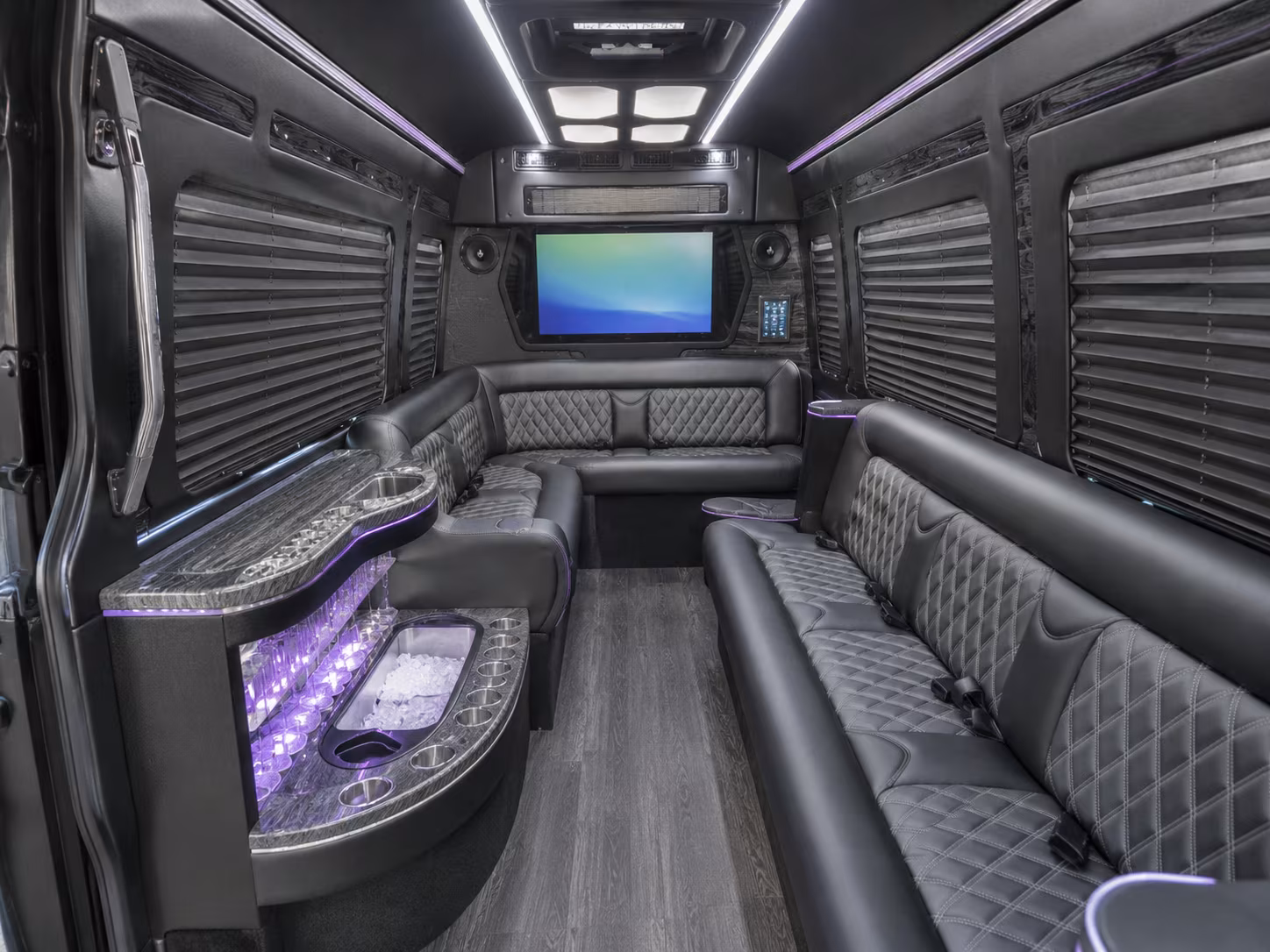 woodbridge party bus interior